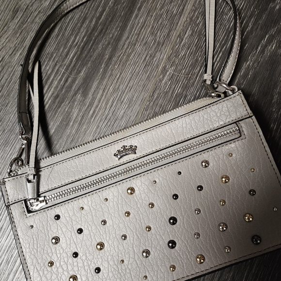 Juicy Couture Handbags - Juicy Couture Gray Studded Wristlet